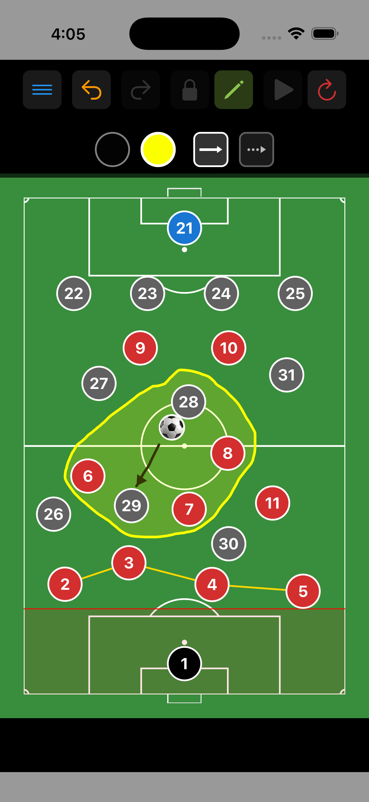 Drawing tools screenshot